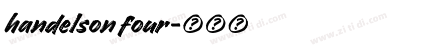 handelson four字体转换